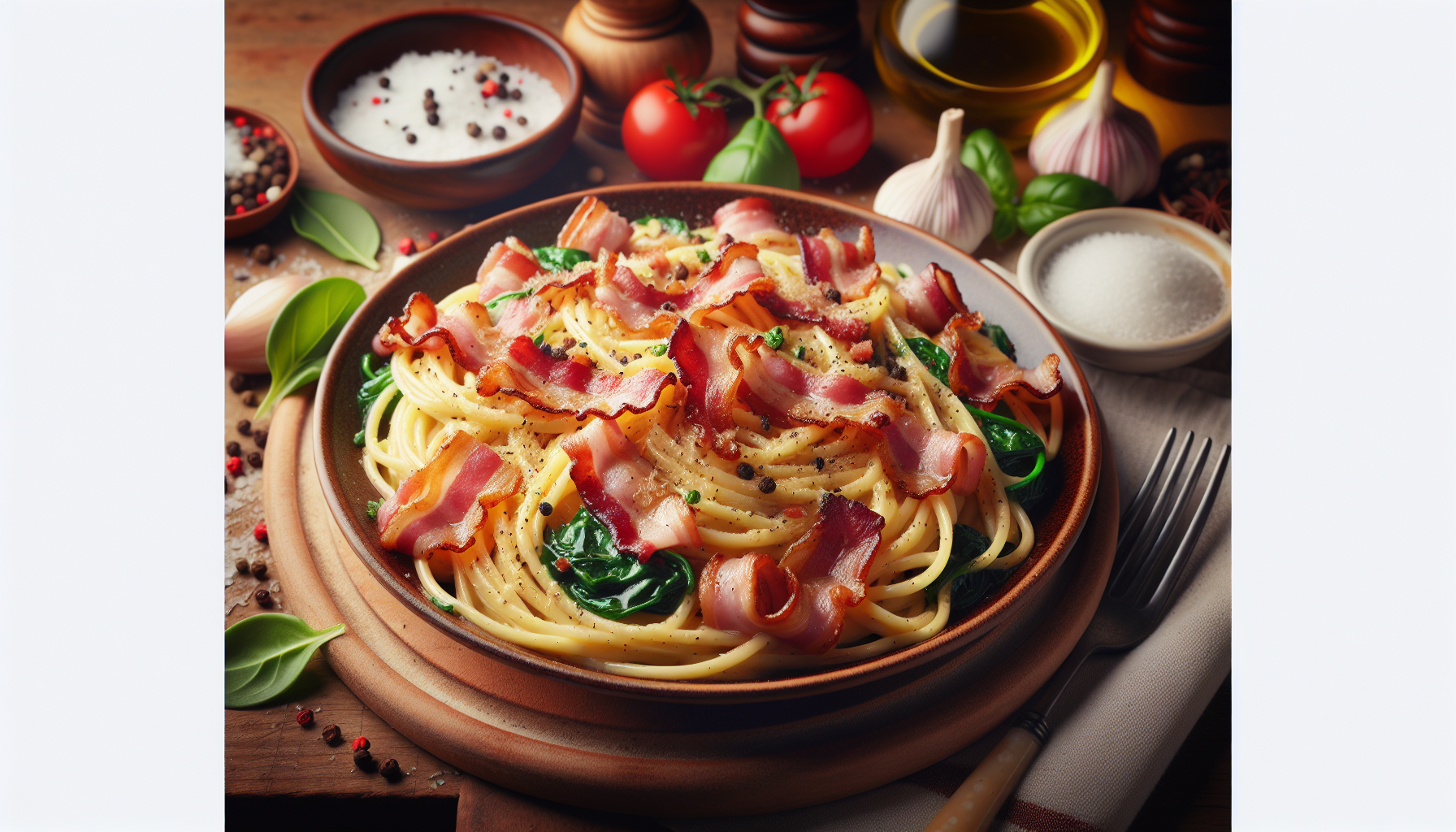 pasta alla carbonara con pancetta